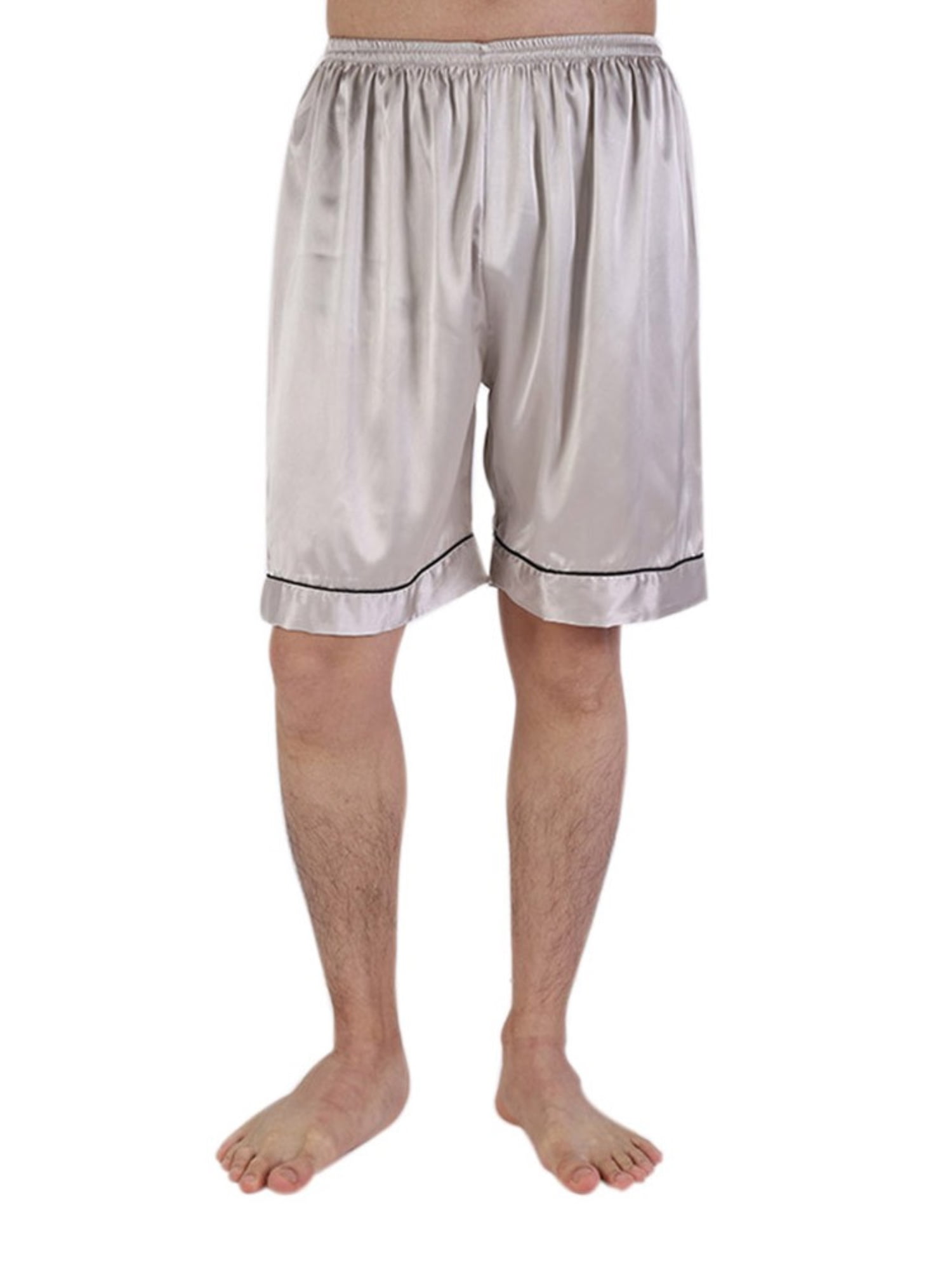 Clearance Men's Pajama Shorts Comfortable Lounge Sleep Shorts,Satin