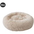 thumbnail image 1 of Cama redonda para perros y gatos, felpa suave y cómoda, donut, gato, cachorro, cama cálida y suave para dormir en invierno JFHHH pequeña, 1 of 5