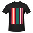 thumbnail image 4 of Bingfone Vertical Stripes Men'S Loose Fit Short-Sleeve Pocket T-Shirt, 4 of 7