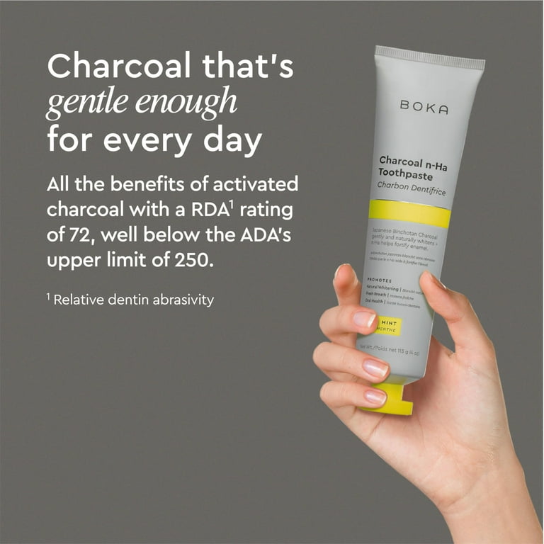 Amazon.com: Boka Charcoal Fluoride Free Toothpaste Nano