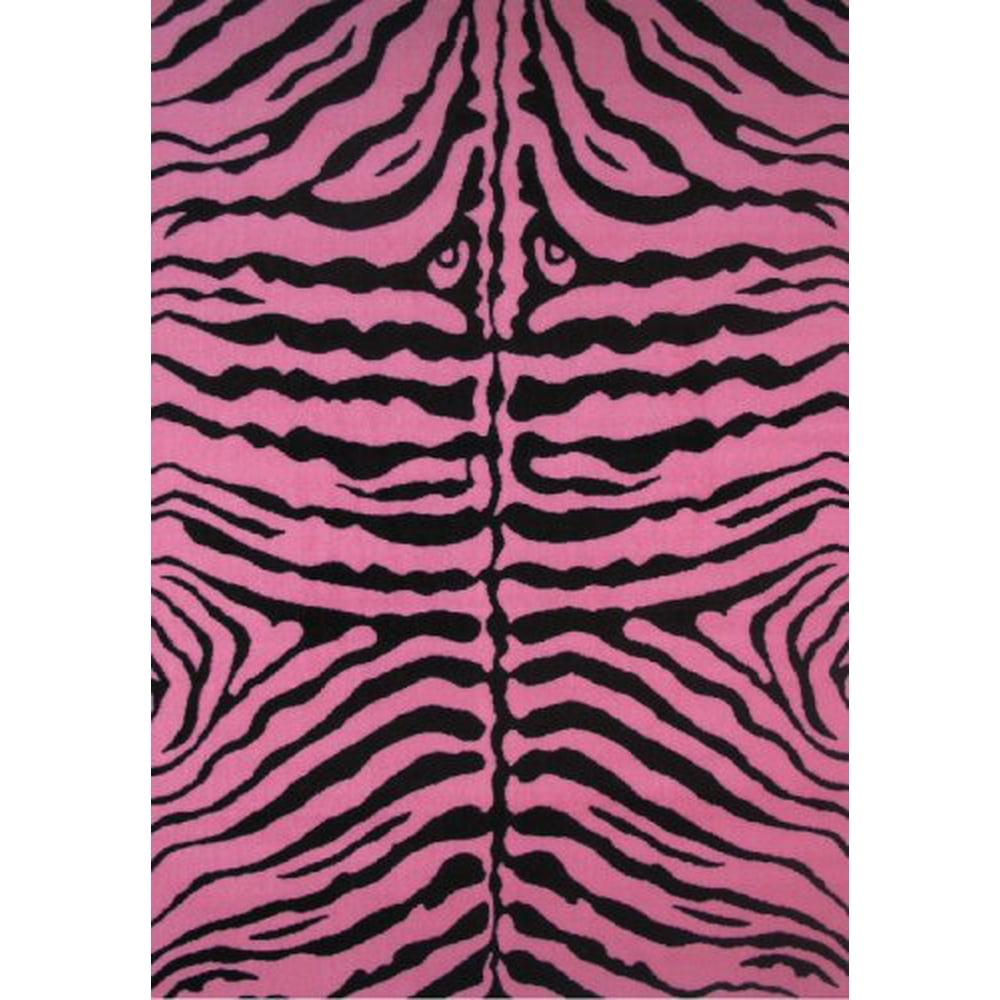 Fun Rugs Zebra SkinPink 39" x 58" Print Rug