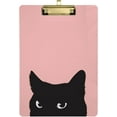 thumbnail image 1 of FMSHPON Kawaii Cat Pink Clipboard Hardboard Wood Nursing Clip Board and Pull for Standard A4 Letter 13x9 inches, 1 of 5
