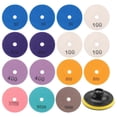 thumbnail image 2 of 16Pcs Diamond Polishing Pads Kit 4 Inch 100Mm Wet/Dry, 2 of 5