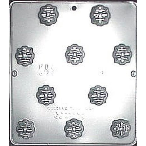 134 Crisscross Piece Chocolate Candy Mold