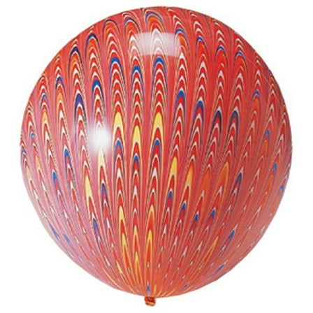18 inch TUFTEX Peacock Red Latex Balloons (5 Pack) - Party Supplies Decorations