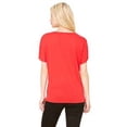 thumbnail image 2 of Bella + Canvas Ladies' Slouchy V-Neck T-Shirt - 8815 - RED M, 2 of 2