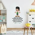 thumbnail image 2 of Look Lovely Boy Genius Life Quote Cartoon Quotes Decors Wall Sticker Art Design Decal for Girls Boys Kids Room Bedroom Nursery Kindergarten Home Decor Stickers Wall Art Vinyl Decoration (10x8 inch), 2 of 2
