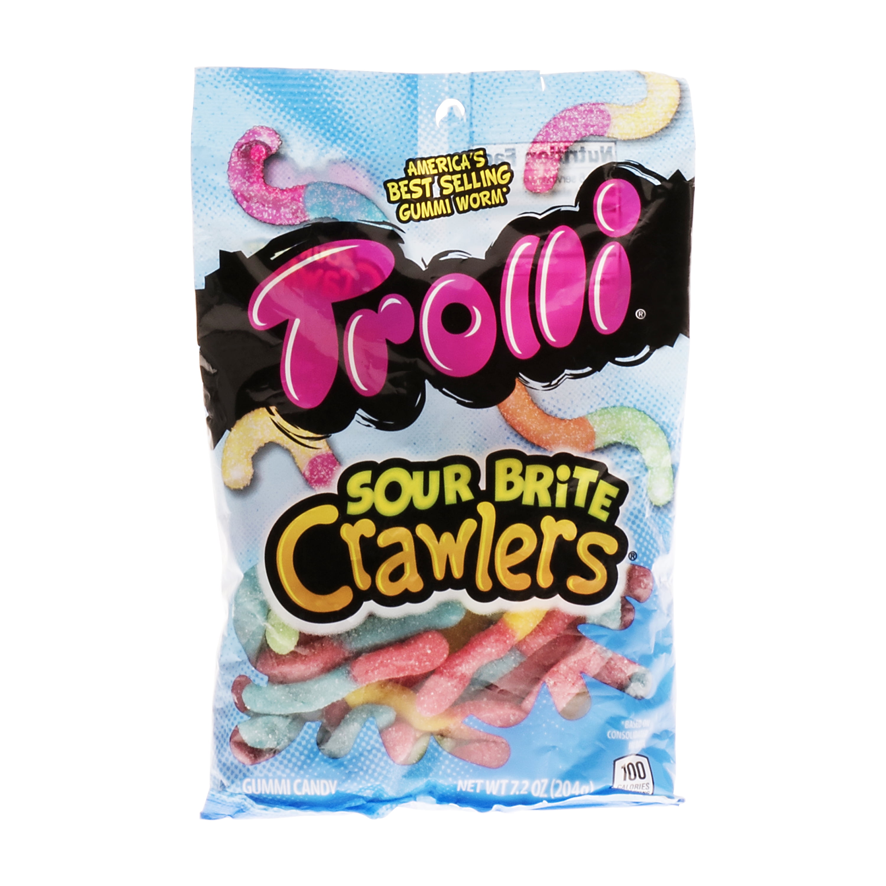 Trolli Sour Brite Crawlers Gummi Candies, 7.2 Oz.