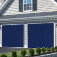 thumbnail image 3 of Navy Blue Pure Color Garage Door Cover Banner 7 x 16 FT, Aesthetics Contemporary Luxury Garage Door Curtains Backdrop with Grommets for Indoor Outdoor Wall Party Porch Yard Decorations Background, 3 of 9