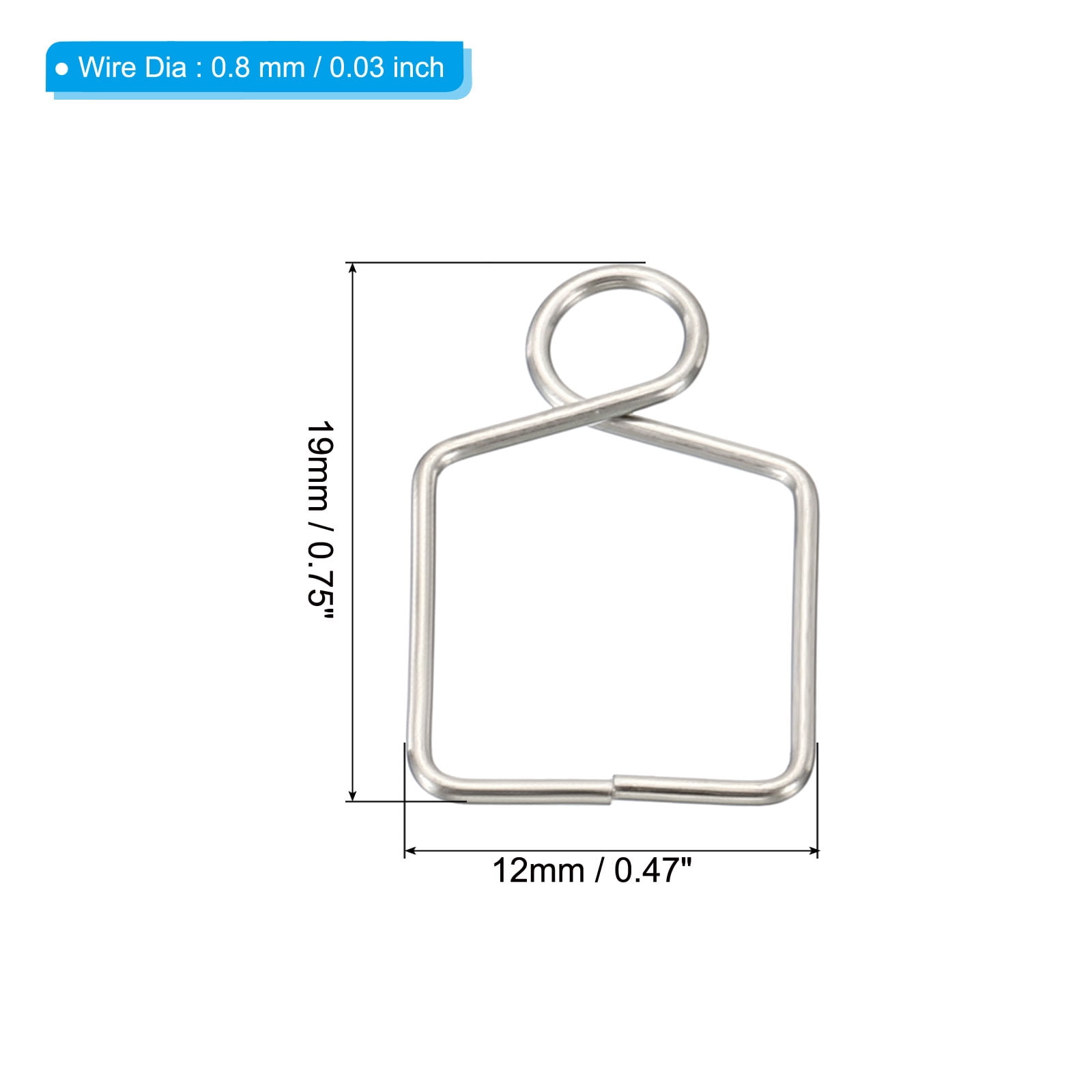 Unique Bargains Chandelier Connector Clips for DIY Fastening Crystal Ball Prism Parts Silver 9mmx12mm