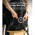 thumbnail image 3 of Ringke Tambourine Bag for Universal Earphone AirPods Pro Galaxy Buds Cards, Durable Small Round Carrying Mini Pouch with Key Ring Accessories - Beige, 3 of 11