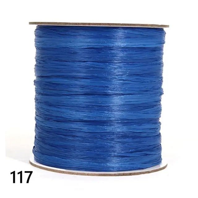 250 Y/roll Cotton Raffia Yarn for Summer Beach Hat Crochet Bag Material DIY Handmade Supply