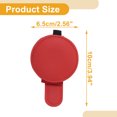 thumbnail image 4 of Clip para gafas de sol en el parasol del coche Unique Bargains, soporte magnético de cuero PU rojo, 4 of 7