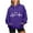 Purple Valentines Day Shirts, variant on Pimelu Valentines Day Sweater Women Valentines Hooded Sweater for Women Fashion ECG Graphics Print Oversized Sweatshirts Ladies Long Sleeve Pullover Hoodies Tops with Pocket