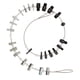 thumbnail image 3 of DEWIN Comprobador De Rosca De Tuerca Y Perno, Juego De 26 Piezas Comprobador De Rosca De Tuerca Y Perno Medidor Identificador De Tamaño De Rosca Métrica Y En Pulgadas De Acero Al Carbono, 3 of 8