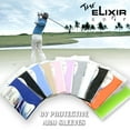 thumbnail image 2 of The Elixir Golf UPF 50 Protection Solaire UV Compression Manchons Rafraîchissants pour Bras pour Hommes Femmes Enfants, 1 Paire (Moyen, Vert Néon), 2 of 4