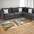 thumbnail image 3 of Welcome Fall Western Cowboy Yorkshire Terrier Enjoys Majestic Autumn Indoor Rug Yorkie Dog Lover Gifts Carpet Living Bed Room Sofa Home Decor - 01007, 3 of 5