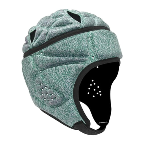 Casco de rugby para adultos, protector de cabeza de rugby, ligero, protección multiusos. Verde oscuro