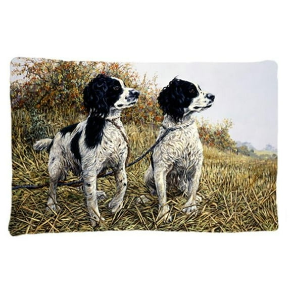 Two Springer Spaniels by Michael Herring Fabric Standard Pillowcase