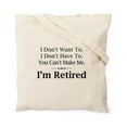 thumbnail image 2 of CafePress - Retired Tote Bag - Unisex Canvas Tote Bag, Beige, 1-Piece, 2 of 7