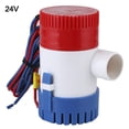 thumbnail image 2 of Marine Bilge Pump, ABS High Efficiency Sump Pump Heavy Duty Vibrationless Stable Performance 8Amp Fuse  For Boat Accessory 24V, 2 of 8