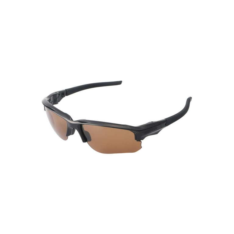 Walleva Brown Polarized Replacement Lenses for Oakley Flak Draft Sunglasses