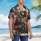 thumbnail image 3 of Balery Bald Eagle Soldier Camisas hawaianas de manga corta para hombre, camisas playeras de corte holgado, camisas de vacaciones con botones,Medium, 3 of 7