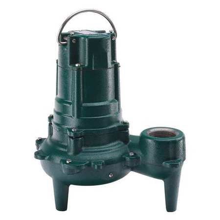 ZOELLER Submersible Sewage Pump,1/2HP,115V,20 ft