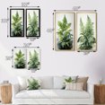 thumbnail image 4 of Designart "Minimalism Ferns Verdant gracefulness III" Ferns Wall Art Set Of 2 - Green Floral Canvas Set For Living Room Decor, 4 of 7