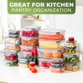 thumbnail image 2 of 60 PCS Food Storage Containers with Lids Airtight, Plastic Food Container Set, SIKITUT Airtight Storage Containers for Home, Kitchen, Leak Proof, BPA, 2 of 7