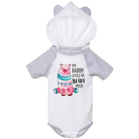 

Inktastic My Daddy Loves Me Beary Much with Cute Bear Gift Baby Boy or Baby Girl Bodysuit