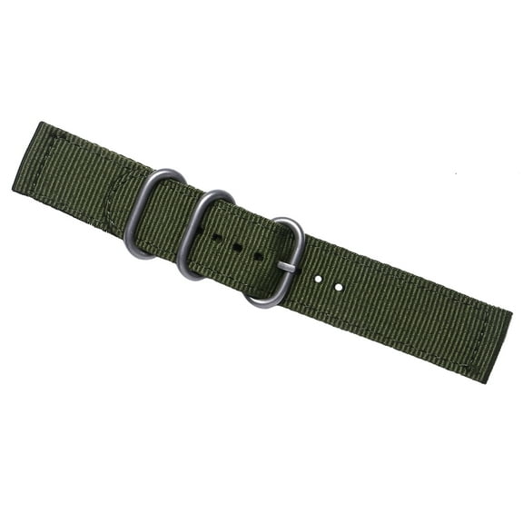 Sparsain 18mm 2-Joint Durable Nylon Watch Band Strap for Watch Replacement (Army Green)