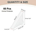 thumbnail image 2 of Uxcell 60Pcs Triangle Glass Corner Protector, 0.2 Inch Plastic Glass Table Corner Protector Transport Corner Guard for Glass, Ceramics, Wood, and Steel(Rounded Corner, Clear), 2 of 6