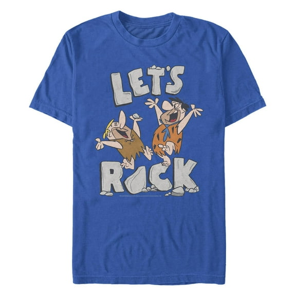 Men's The Flintstones Fred And Pablo Rock Graphic T-Shirt