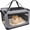 M, variant on 24x16.5x16.5 Inch Soft Dog Crate for Small Dogs – Portable 3-Door Collapsible Travel Kennel with Fleece Bed, Storage Pocket & Safety Zippers, Indoor/Outdoor/Car Use