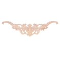 thumbnail image 1 of Apliques de madera exquisitos y elegantes, estilo europeo, madera de goma, pieza larga de flores, decoración del hogar, accesorios tallados, 1 of 5