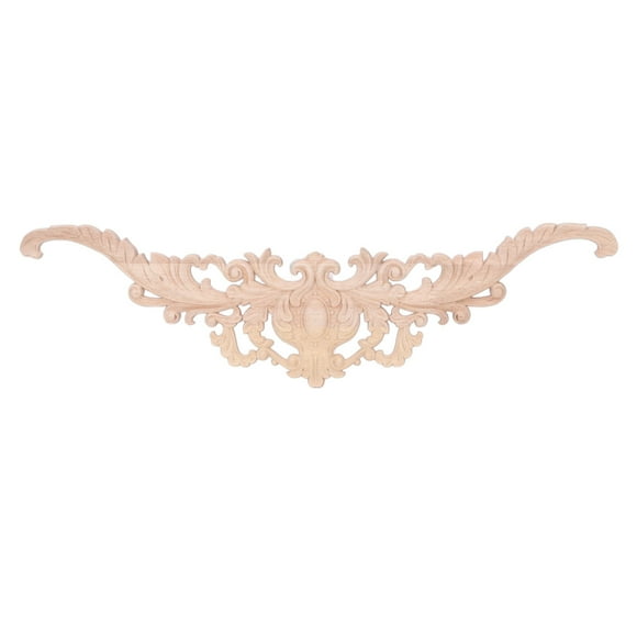 Appliques de sculpture sur bois Appliques en bois exquis élégant style européen en bois d'hévéa long morceau de fleur décoration de la maison accessoires sculptés