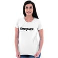 thumbnail image 3 of Female Girl Power Empowering Women Womens Slim Fit Graphic Tee Brisco Brands L, 3 of 5