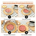 thumbnail image 5 of Hamburger Press Patty Maker 5.5 Inch Round Burger Press Adjustable Thickness Hamburger Mold Press Rustproof Burger Shaper Mold with Wooden Handle Reusable Meat Patty Maker for Home, 5 of 9