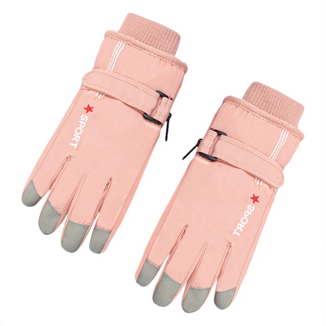 Guantes de invierno para niños, guantes de nieve, impermeables, térmicos, resistentes al viento, guantes cálidos para clima frío para niños y niñas YUNYI BRAND Deportes