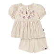 thumbnail image 4 of Modern Moments by Gerber Toddler Girl Puff Sleeve Outfit Set, 2-Piece, Sizes 12 Months - 5T, 4 of 16