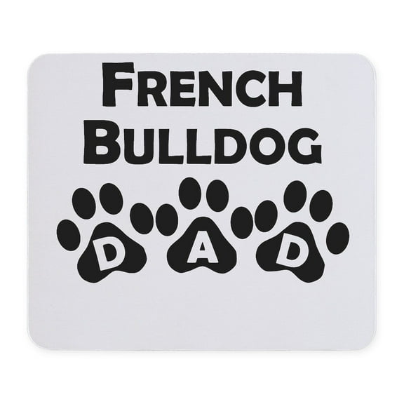 CafePress - French Bulldog Dad Mousepad - Non-slip Rubber Mousepad, Gaming Mouse Pad