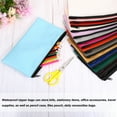 thumbnail image 6 of Uxcell Waterproof Zipper Bag Leatherette Compact Bills Pencil Pouch Coffee Brown, 6 of 6
