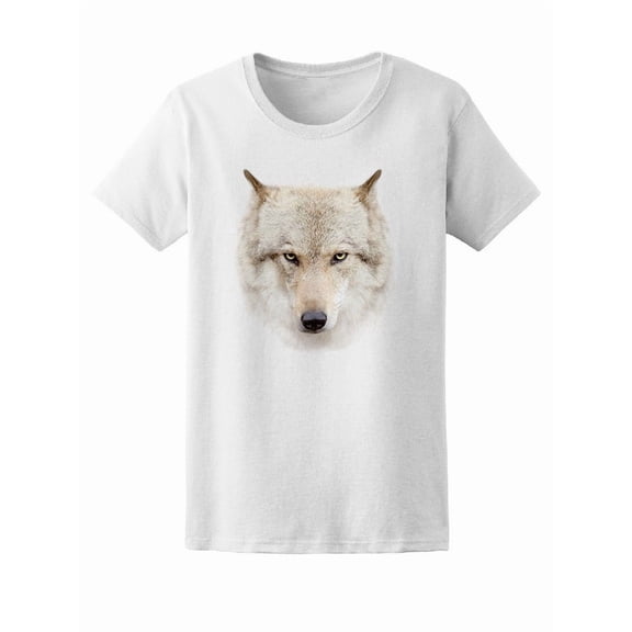 Snow Wolf Head T-Shirt Men -Image by Shutterstock, Male Medium