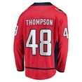 thumbnail image 3 of Men's Fanatics Logan Thompson Red Washington Capitals Home Premier Breakaway Player Jersey, 3 of 3