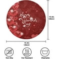 thumbnail image 2 of SKYSONIC Valentine's Day Love Heart Round Placemats for Dining Table Non-Slip Heat-Resistant Polyester Table Mats Set of 4 Washable Table Mats for Kitchen Dining Table Decoration, 2 of 5