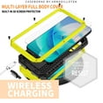 thumbnail image 2 of Feishell Cover for Samsung Galaxy S23 Plus Case Heavy Dustproof Shockproof Dropproof Military Grade Rugged Durable Aluminum Metal Case with Kickstand Screen Protector, Yellow, 2 of 7