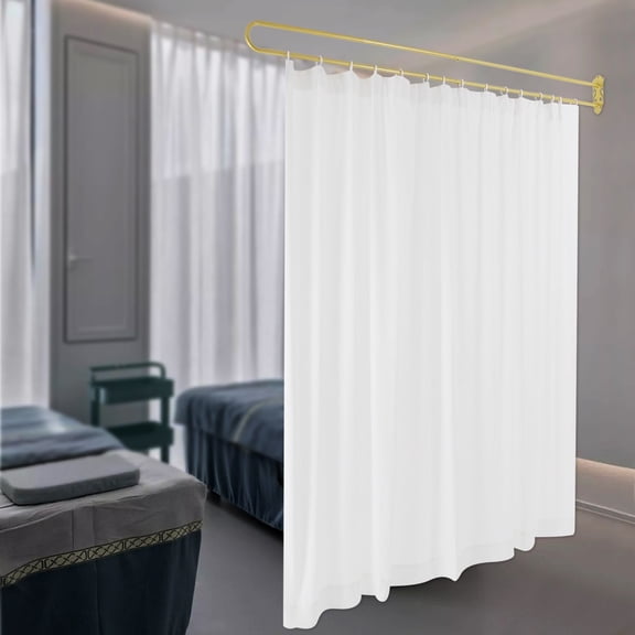 Privacy Partition Curtain, Wall Mounted Curtain, Curtain Room Divider 200*22cm for Offices, Conference Rooms, Beauty Salons