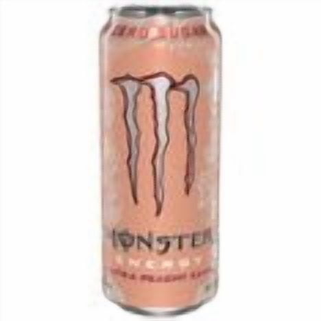 Monster Energy, Ultra Peachy Keen, 16 fl oz-Pack Of 6