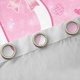 thumbnail image 4 of Castle Fairy Pink Glitter Letter D Blackout Curtains Set of 2 (52x84 Each) for Girls,Cute Pearl Bow Window Curtains for Bedroom, 4 of 6